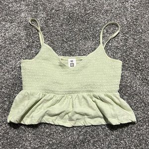 PACSUN light green crop top tank top